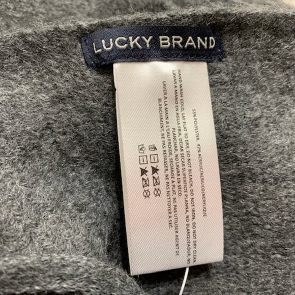Lucky Brand gray scarf - NWT - Picture 6 of 8